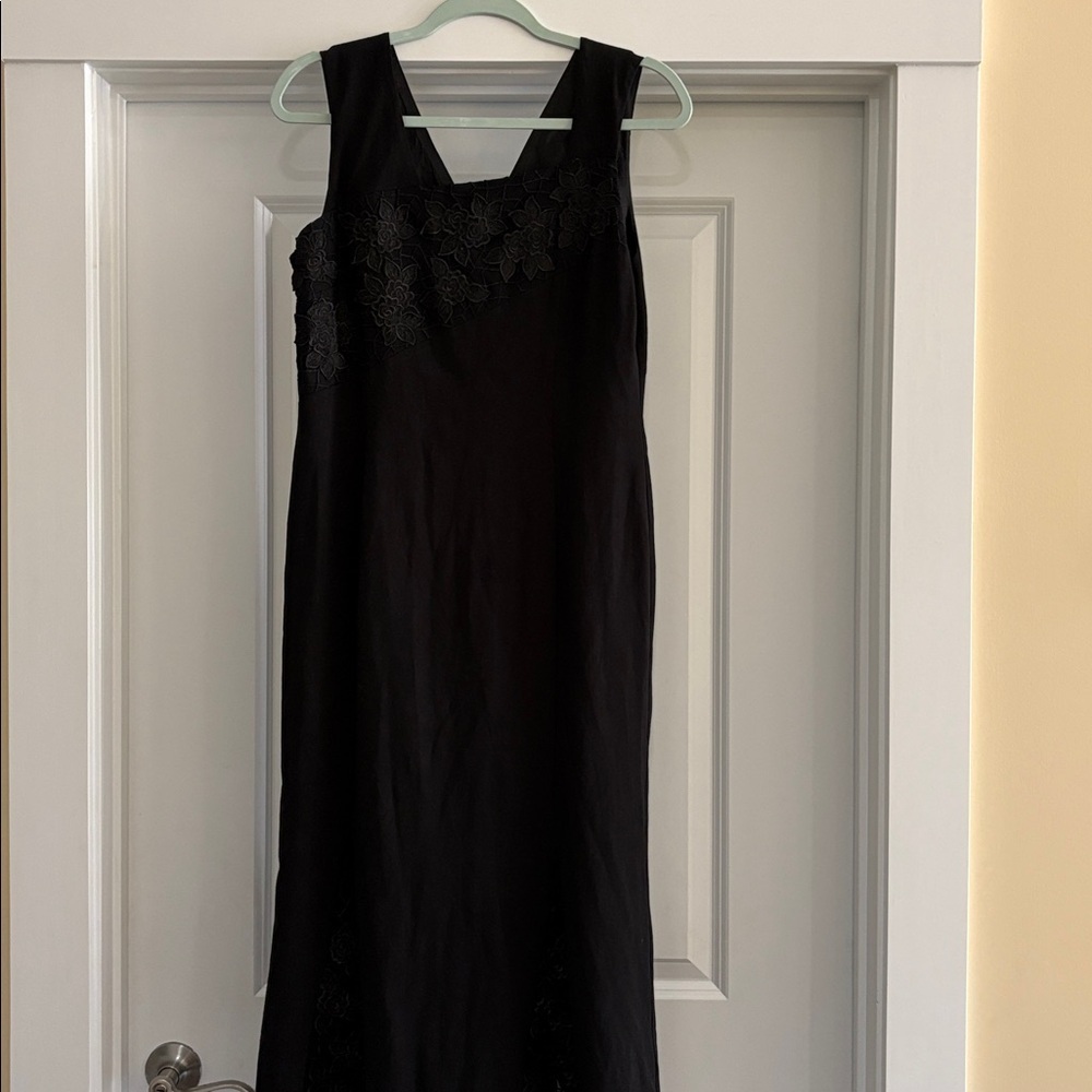 JSong Collection Semi formal Dressy Dress. Black Size 10. Maxi length 47”